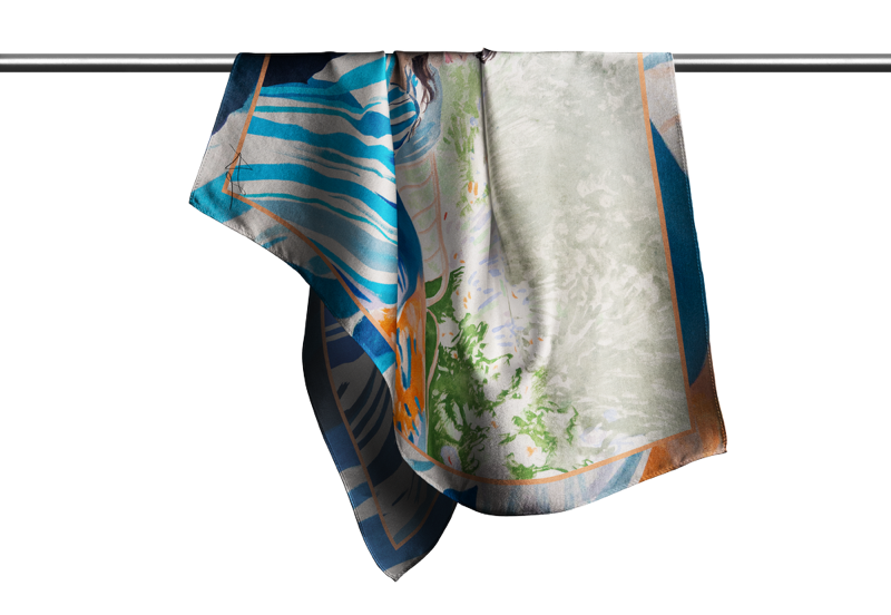 From One Garden to Another – Silk Scarf