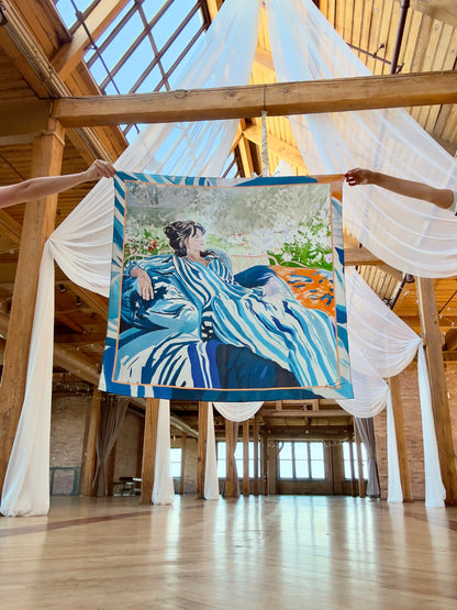 From One Garden to Another – Silk Scarf