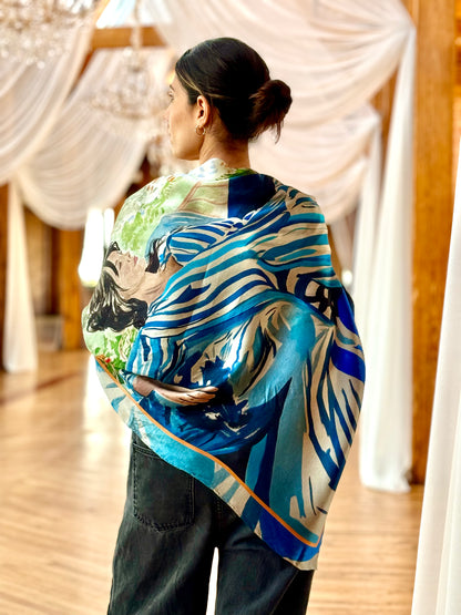 From One Garden to Another – Silk Scarf